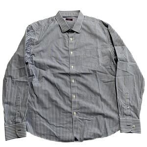 UNTUCKit Mens Erbach Blue White Plaid Button Up Casual Dress Shirt Size XL